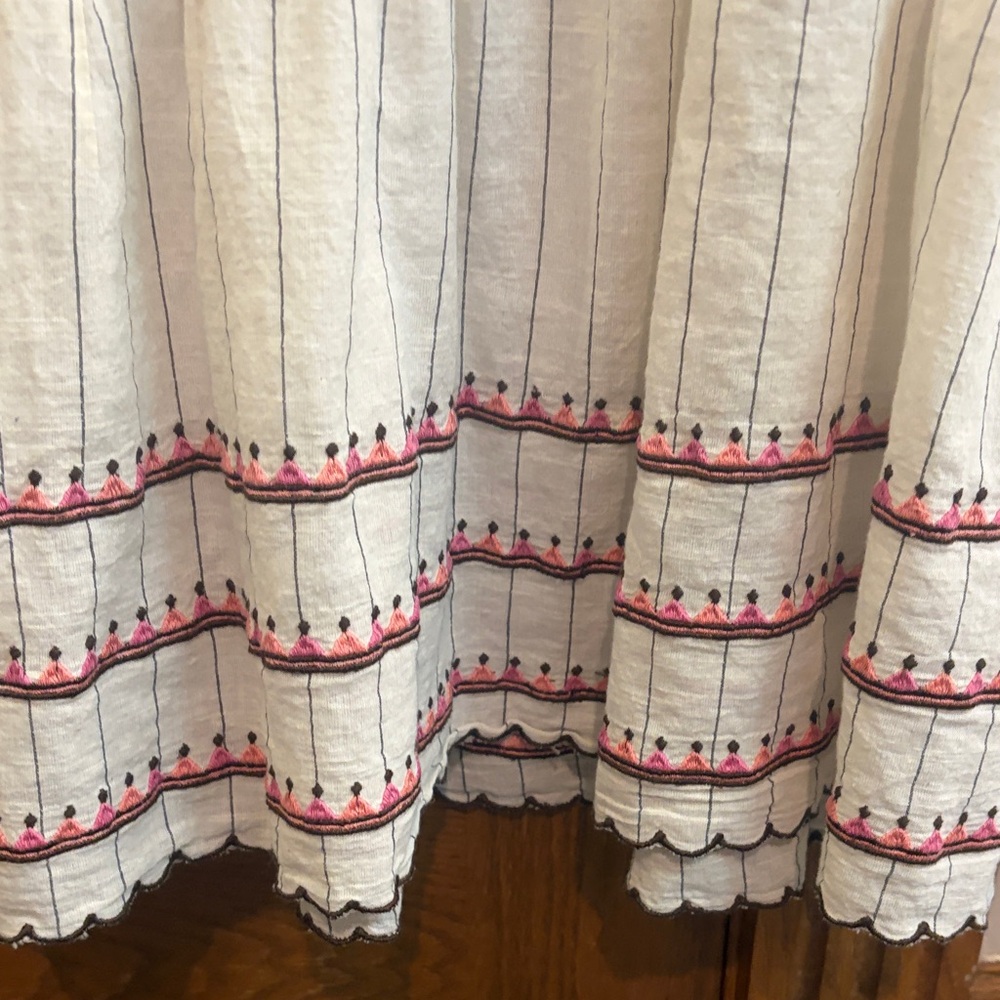 THML Embroidered Top, Small, Boho Cotton - Picture 13 of 16